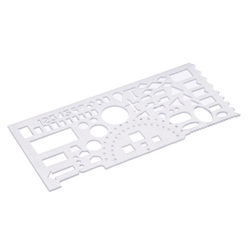 Линейка пластик офицерская 20см прозрачный ПЧЕЛКА ЛО-1