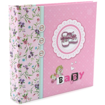 Фотоальбом - анкета 56ф.10*15см +14л. для заполнения, розовый