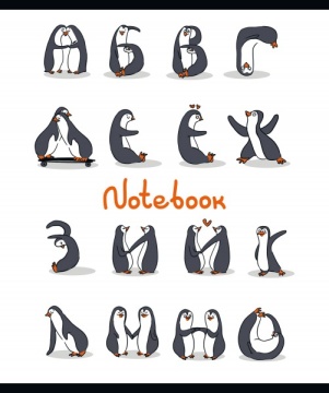 Тетрадь А5 96л кл. ПЗБМ "Звери-Буквы" твин-лак, белизна 100%