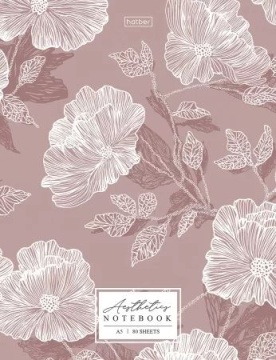 Блокнот А5 7БЦ  80л "Flower aesthetics" кл., 5цв.блок, мат. лам.