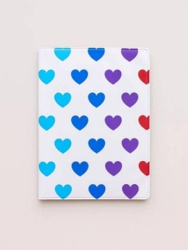 Обложка для паспорта ПВХ "Multicolored hearts" плотность 600 мкм