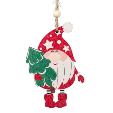 Украшение ErichKrause Decor Новогодний гном 11см, дерево