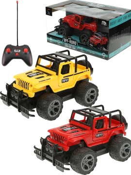 Машинка на р/у "Внедорожник" 21см, цвет микс,свет,пульт,акк. 2.4V