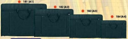 Папка А2 (650*460*40) Вдохновение,с карманом, чёрная