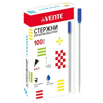 Стержень шар. метал. с поворот. механ. 115мм. синий