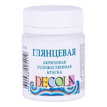 Краски акрил.  50мл. Декола, белая