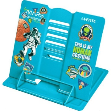 Подставка для книг "Mars Mission" 21*19см полностью металл, голубая