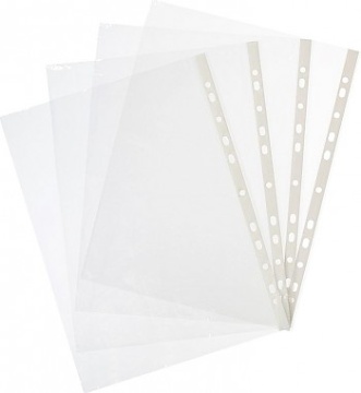 Файл с перфорацией А4+ Eco, 0,04мм / 100 шт/уп., тисн.