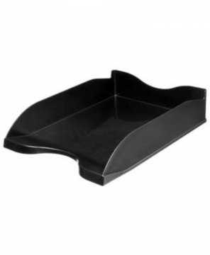 Лоток д\бумаг гориз. СТАММ ЛЮКС черный (полипропилен)