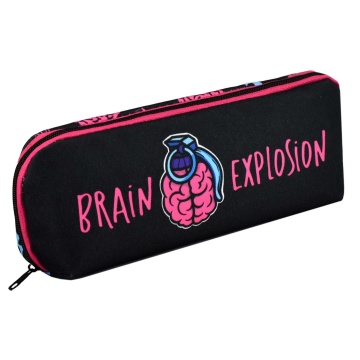 Пенал-косметичка (220*80*60) молния, ткань "Взрыв мозга"