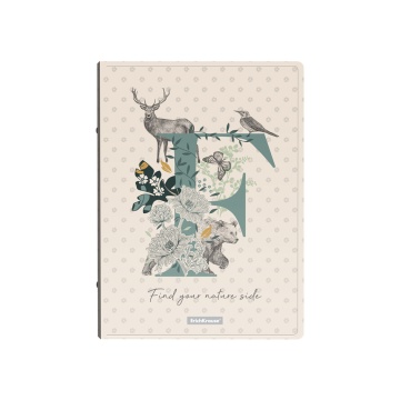 Папка-скоросшиватель пластиковая с пружинным механизмом ErichKrause Жизнь природы, A4 (в пакете по 4