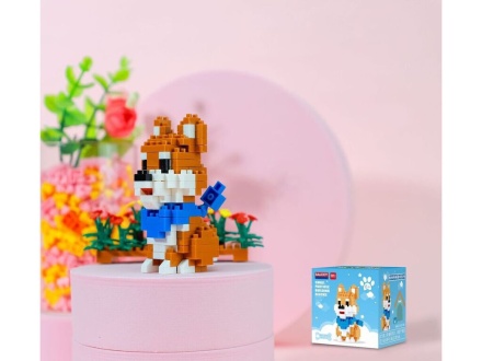 Конструктор пластм. Balody "Собака" 195 дет.