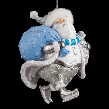 Украшение ErichKrause Decor Дед Мороз на коньках 11см