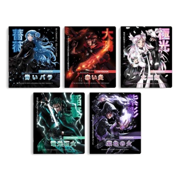 Тетрадь, 48 л, клетка, арт. 66702. 10 МАГИЧЕСКОЕ АНИМЕ .А5+, мягкий переплёт (2 скобы), обложка - выборочный ТВИН лак, мелованный картон 190 г.м², Упаковка Ассорти.