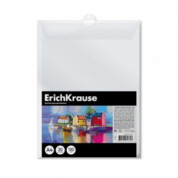 Бумага для рисования А4 30л "Art Spirit" 120г.м2 в пласт.папке е.п