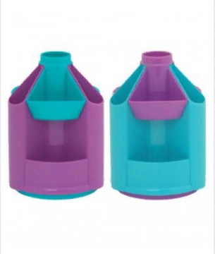 Подставка наст. "Mini Desk" вращ.бирюзовый/фиалковый