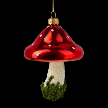 Украшение ErichKrause Decor Мухомор лесной 11см, стекло