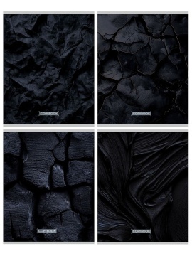 Тетрадь А5  96л кл. Проф-Пресс "Чёрные текстуры - 1"