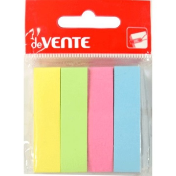 Закладки с липким краем (50*12мм) 4цв, по 100л. ПАСТЕЛЬ, бумажные