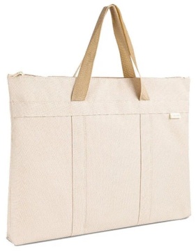 Портфель 40*30*4см 1 отд. на молнии ткань белый