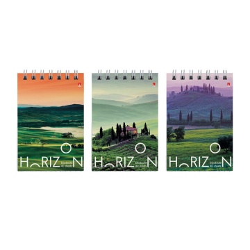 Блокнот А7  40л гребень "Природа" клетка*