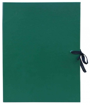 Папка архивная. С гребешками. А4. 20 мм. Твёрдая обложка. Тёмно-зелёная