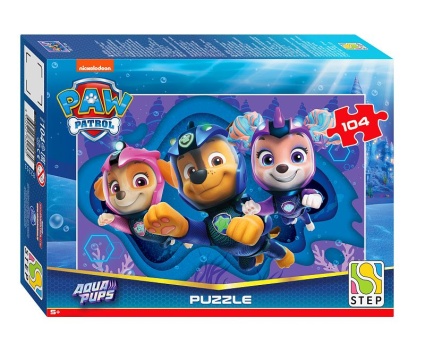 Пазлы  104 элемента  270*180мм.  "Щенячий патруль. Аква" (Никелодеон)
