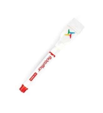 Маркер для белой доски 1-2,5мм. красный, с губкой