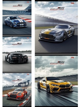 Тетрадь А5 48л кл. Проф-Пресс "Разные автомобили - 17"