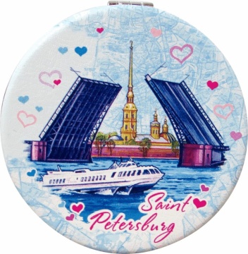 Зеркало 7см "Мосты" мягкое