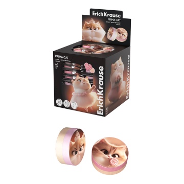 Ластик ErichKrause Prima Cat (в коробке по 60 шт.)