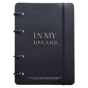 Тетрадь А5 120л кл. на кольцах Infolio "Infolio Study. My black. Черный"