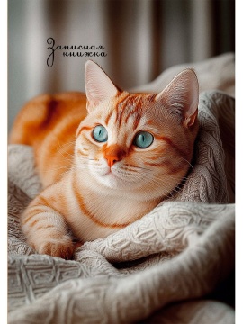 Блокнот А6 7БЦ  64л "Фото котика - 2" кл., глянц.лам.