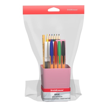 Набор школьный пластиковый ErichKrause Base, Candy, розовый