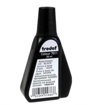 Краска штемпельная TRODAT 28мл, чёрная
