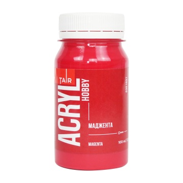 Краска акрил. "Акрил-Хобби" 100 мл, матовая, маджента