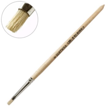 Кисть щетина № 4 плоская