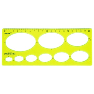 Трафарет пласт. эллипсы