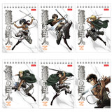 Блокнот А6. 110*145 мм. 40 л. Гребень, лакиров.обложка, клетка. "Атака титанов"