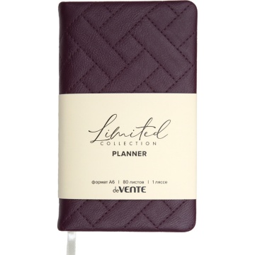 Планинг недат. 100*170мм 80л.,кожзам "Elizabeth" бургунди, 70м/г2