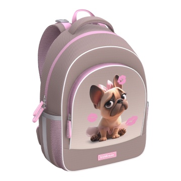 Ученический рюкзак с грудной перемычкой ErichKrause ErgoLine 15L Frenchie