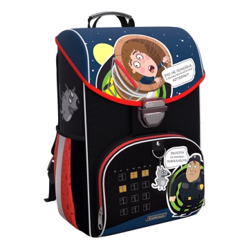 Ученический ранец с грудной перемычкой ErichKrause ErgoLine 15L Приключения Пети и Волка (Погоня)