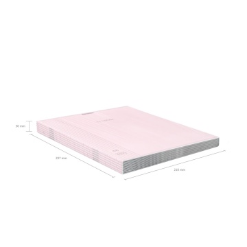 Тетрадь А4 48л кл. скоба Erich Krause пласт.обл. "Классика CoverPrо Pastel. Розовая"