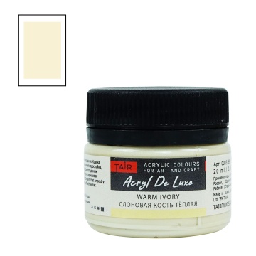 Краска акрил. "Акрил-Хобби" DeLux  20 мл, слоновая кость теплая