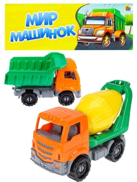 Набор машинок 2 шт 20 см "Строительный" пластик