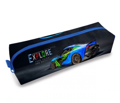 Пенал-косметичка (210*50*60) молния, ткань "Авто Explore