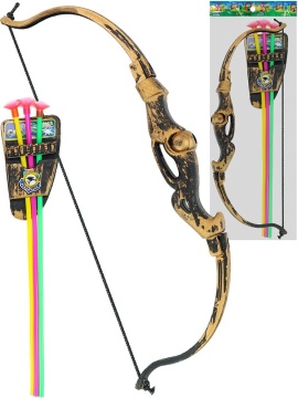 Игрушка 42см "Лук" стрелы 3 шт. на присосках