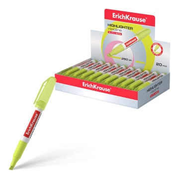 Маркер текстовыделитель корпус круглый 1-4мм желтый "Visioline Mini V-11"