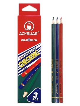 Карандаши разметочные 3цв. ACMELIAE, синий, красный, зеленый
