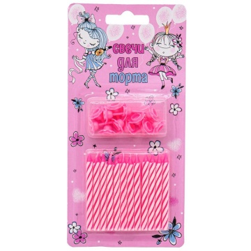 Свечи для торта "Принцессы" 6см, 12шт/уп